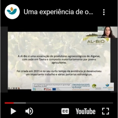 Vídeo da apresentação "Uma experiência de organização da produção em agroecologia" do Webinar “Organização da produção na Agricultura Familiar em Agroecologia”