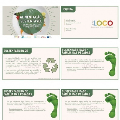 Diapositivos de suporte do Workshop “Alimentação Sustentável e promoção da saúde animal e sanidade vegetal"